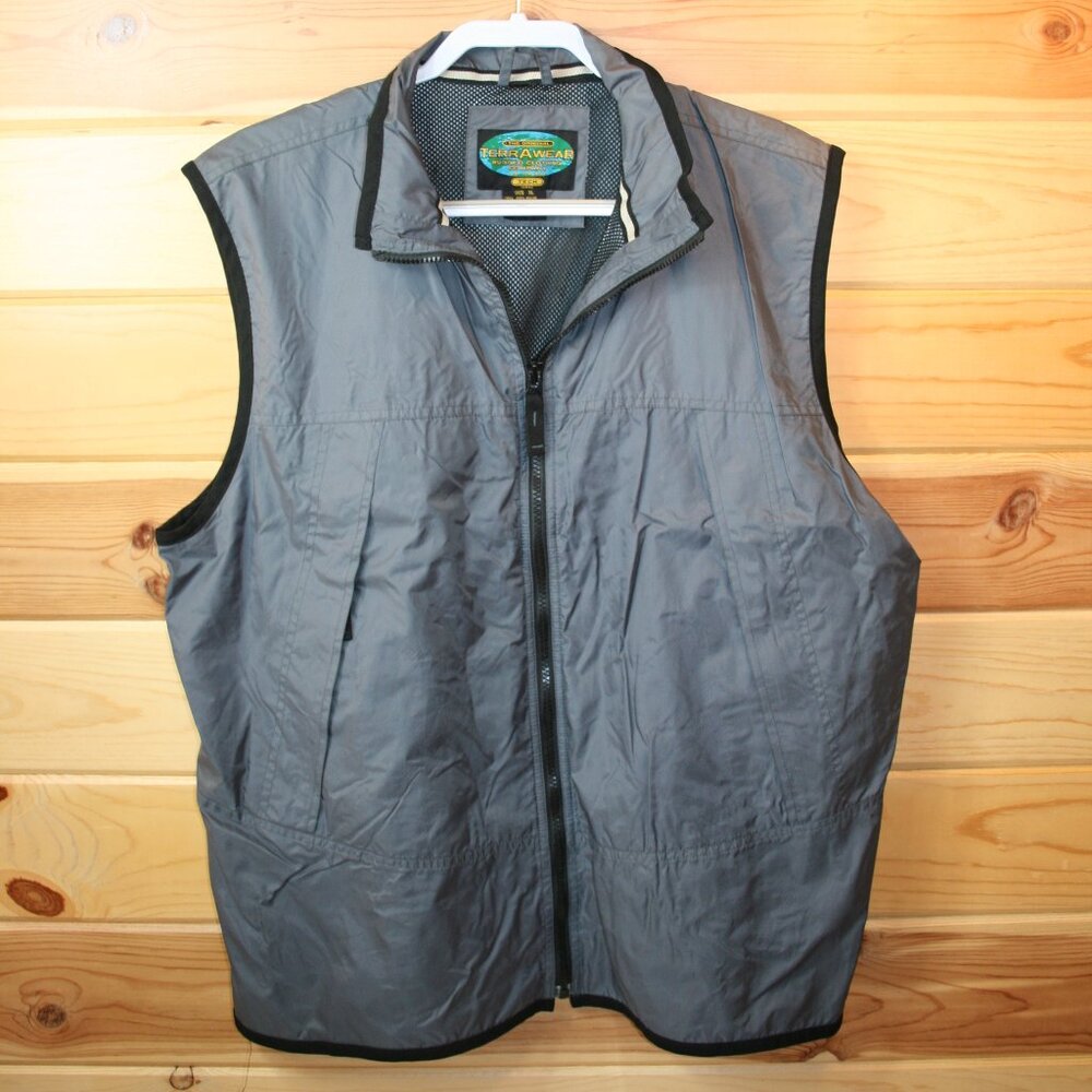 Terrawear Mens Netted Tech Vented Nylon Vest Size XL